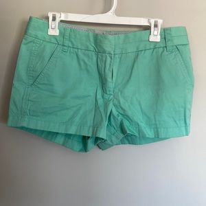 J Crew Seafoam Green Chino Shorts
